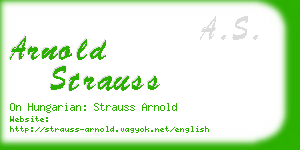 arnold strauss business card